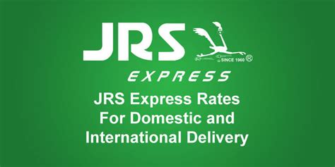 JRS Express Rates for Domestic and International Shipping.